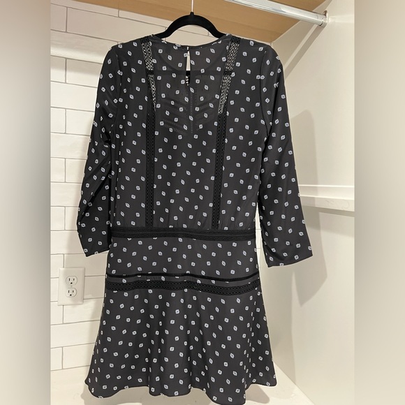 Veronica Beard Jasmine Silk Boho Dress. Lace and Macrame insets. EUC! - Picture 11 of 16